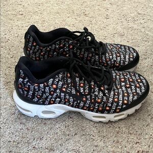 Nike Women's Black, White, and Orange Athletic Shoes